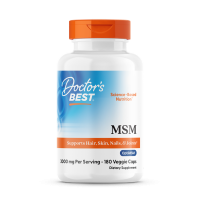 Метилсульфонілметан, MSM with OptiMSM, Doctor's Best, 1000 мг, 180 веганських капсул