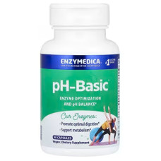 Підтримка балансу рН, ферменти, pH-Basic, Enzymedica, 90 капсул