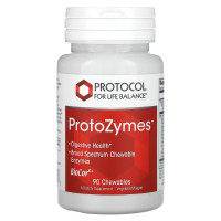 Пищеварительные ферменты широкого спектра, ProtoZymes, Protocol for Life Balance, 90 жевательных таблеток