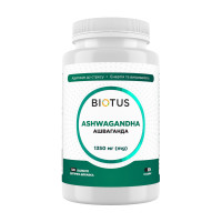Ашваганда, Ashwagandha, Biotus, 1350 мг, 120 капсул