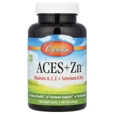 Вітаміни А, С, Е плюс селен та цинк, Aces + Zn, Carlson, 120 гелевих капсул