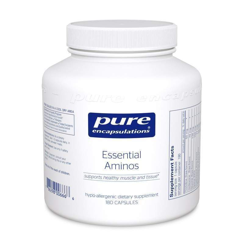 Незамінні амінокислоти, Essential Aminos, Pure Encapsulations, 180 капсул