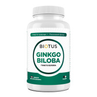 Гінкго Білоба, Ginkgo Biloba, Biotus, 100 капсул