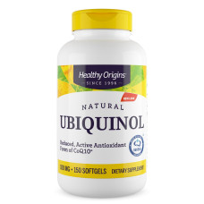 Убихинол натуральный, Ubiquinol, Healthy Origins, 100 мг, 150 капсул