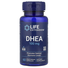 ДГЕА, DHEA, Life Extension, 100 мг, 60 капсул
