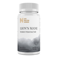 Їжовик гребінчастий, Lion's Mane, My Nutri Week, 60 капсул