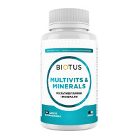 Мультивітаміни та мінерали, Multivits & Minerals, Biotus, 120 капсул