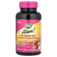 Мультивитамины для женщин старше 50 лет, Women's 50+ Complete, Alive!, Nature's Way, полный комплекс, 110 таблеток