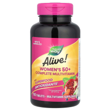 Мультивитамины для женщин старше 50 лет, Women's 50+ Complete, Alive!, Nature's Way, полный комплекс, 110 таблеток