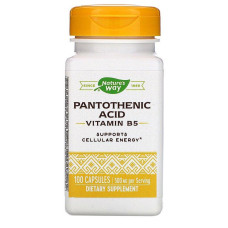 Пантотеновая кислота, Pantothenic Acid, Nature's Way, 500 мг, 100 капсул
