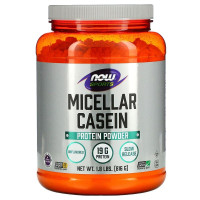 Міцелярний казеїн, Micellar Casein, Now Foods, Sports, порошок швидкого приготування, без ароматизаторів, 816 г