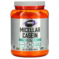Мицеллярный казеин, Micellar Casein, Now Foods, Sports, порошок быстрого приготовления, без ароматизаторов, 816 г