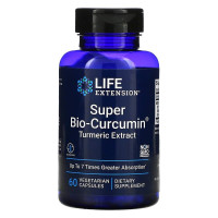 Куркумин, Super Bio-Curcumin, Life Extension, супер-био, экстракт Куркумы, 60 вегетарианских капсул