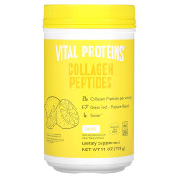 Пептиды коллагена, Collagen Peptides, Vital Proteins, лимон, порошок, 313 г