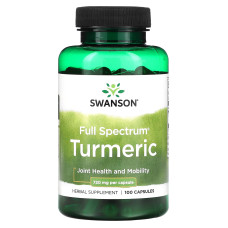 Куркума, Turmeric, Swanson, 720 мг, 100 капсул