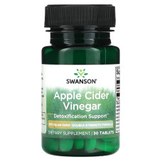 Яблочный уксус, Apple Cider Vinegar, Swanson, 200 мг, 30 таблеток
