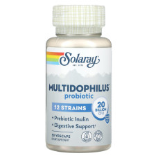 Пробіотик, Multidophilus 12, Solaray, 20 млрд КУО, 50 капсул