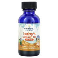 Витамин D3 для детей, Baby's Vitamin D3, Nordic Naturals, жидкий, 10 мкг (400 МЕ), 22,5 мл