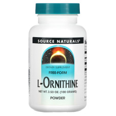 Орнитин, L-Ornithine Powder, Source Naturals, порошок, 100 г.