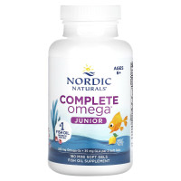 Риб'ячий жир для дітей, Complete Omega, Nordic Naturals, від 6 до 12 років, лимон, 180 міні капсул