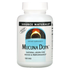 Мукуна пекуча, Mucuna Dopa, Source Naturals, 100 мг, 60 вегетаріанських капсул