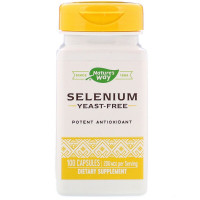 Селен, Selenium, Nature's Way, 200 мкг, 100 капсул