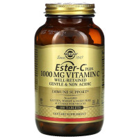 Эстер-С плюс, Ester-C Plus, Solgar, витамин C, 1000 мг, 180 таблеток