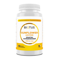 Лецитин подсолнечный, Lecithin Sunflower, Biotus, 2200 мг, 60 капсул