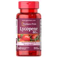 Лікопін, Lycopene, Puritan's Pride, 40 мг, 60 гелевих капсул