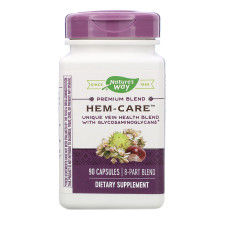 Здоровья вен, Hem-Care, Nature's Way, 90 капсул
