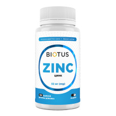 Цинк, Zinc, Biotus, 32 мг, 100 капсул