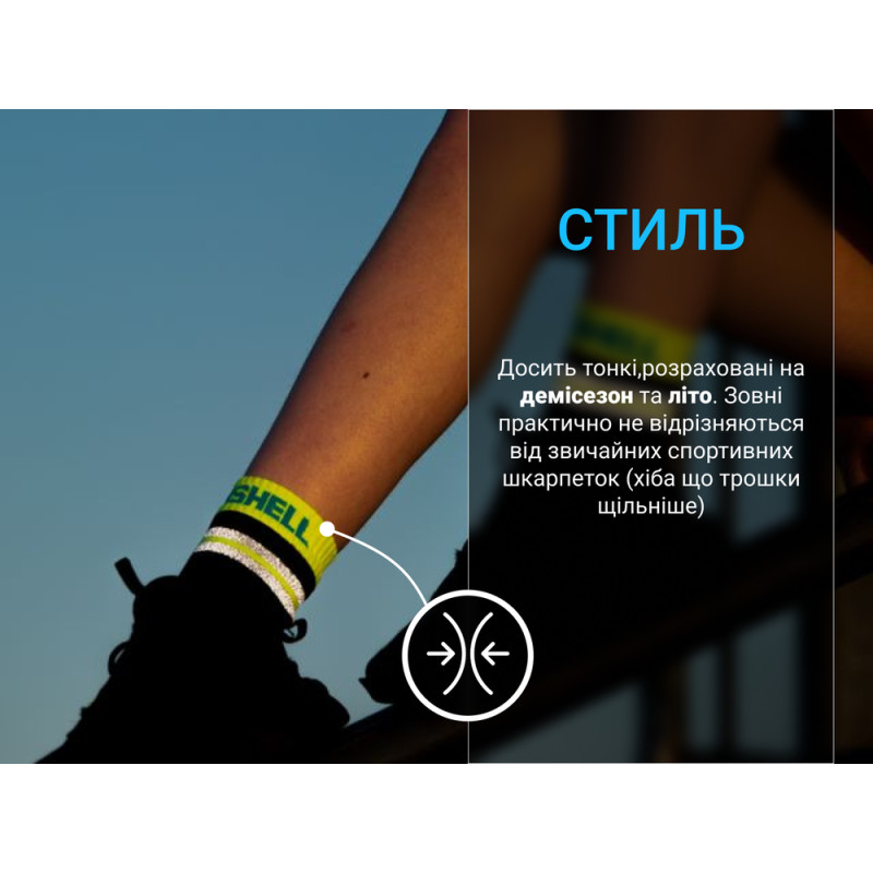 Шкарпетки водонепроникні Dexshell Pro visibility Cycling, р-р S (36-38), чорні