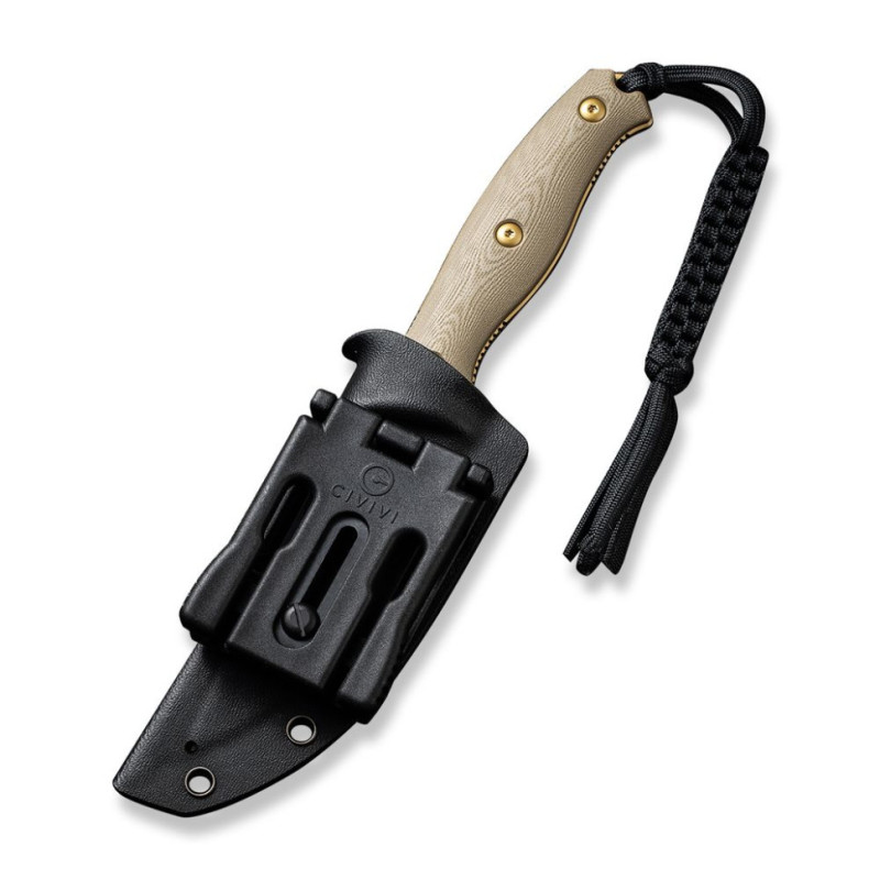 Ніж фіксований тактичний Civivi Stormridge, (10 см) Nitro-V / G10 пісочний