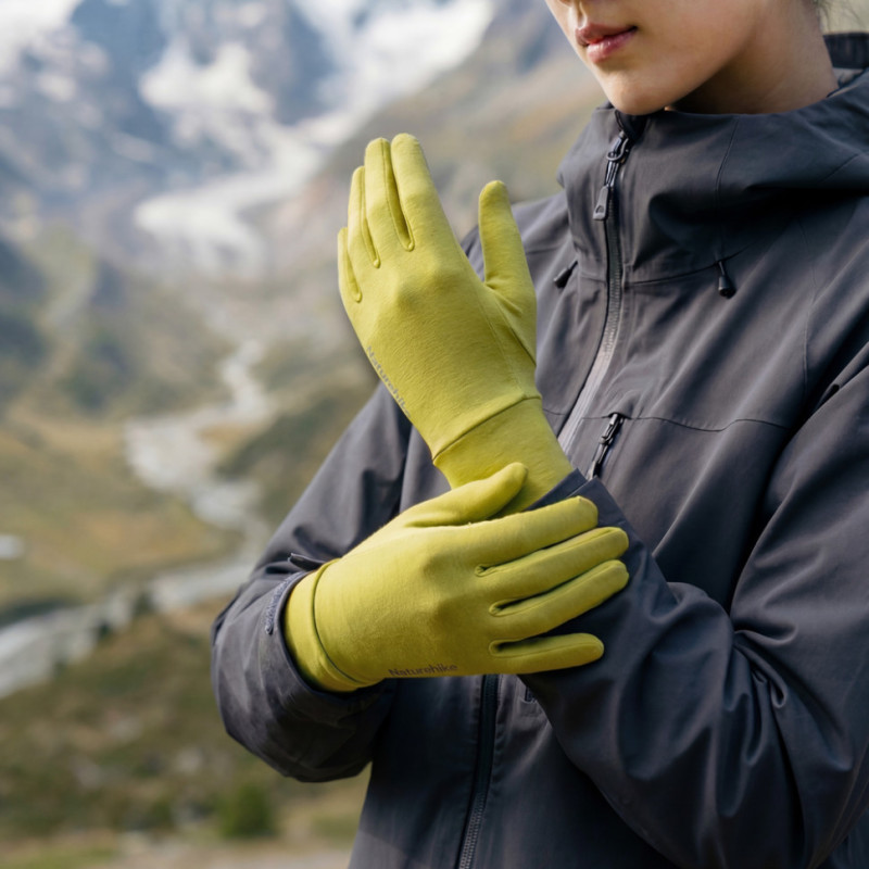 Рукавички туристичні вовняні Naturehike CYY2610FS010, XL, зелений