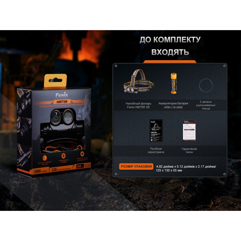 Ліхтар налобний Fenix HM75R SE