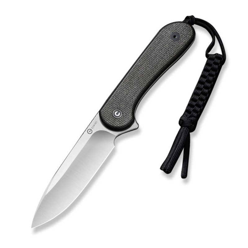 Ніж фіксований тактичний Civivi Elementum, (10.1 см) D2 / Micarta чорний