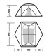 Намет надлегкий двомісний Naturehike Mongar CNK2550WS016, 15D, сiрий