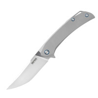 Ніж складаний туристичний SRM Asika, (9.9 см) 154CM / Titanium сірий