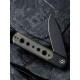 Ніж складаний туристичний Civivi Banneret, (8.8 см) Nitro-V / Stainless & Micarta чорний