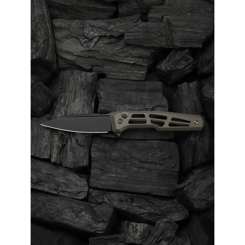 Ніж складаний туристичний Weknife Dressytak (8.6 см) Bohler M390 / Titanium бронзовий