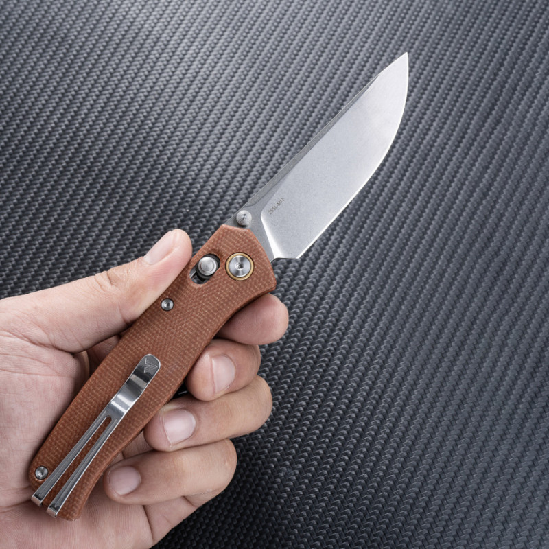 Ніж складаний SRM Medal 255L-MN, коричневий