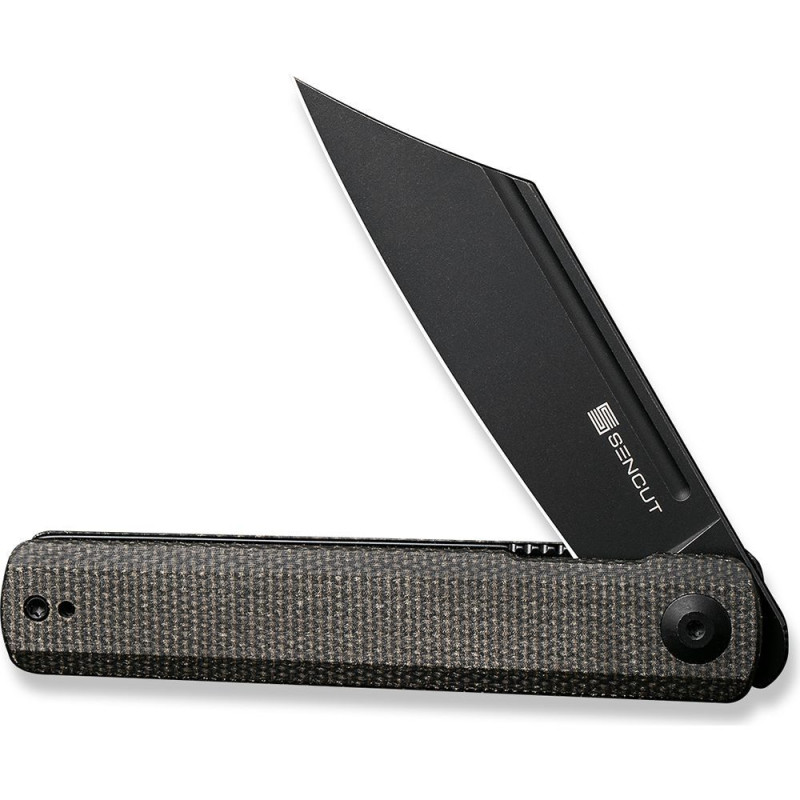 Ніж складаний туристичний Sencut Bronte, (8.6 см) 9Cr18MoV / Micarta чорний