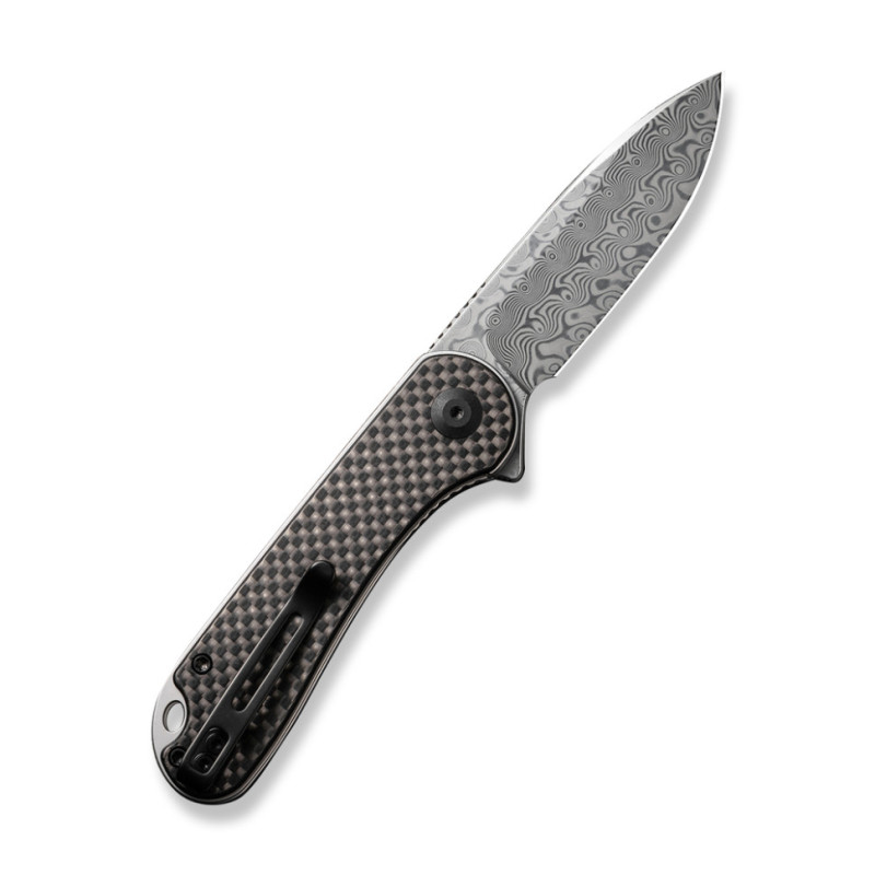 Ніж складаний кишеньковий Civivi Elementum, (7.5 см) Damascus / Carbon Fiber & G10
