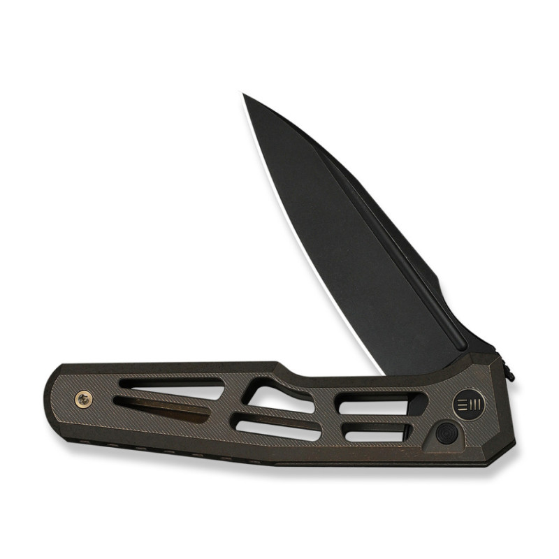 Ніж складаний туристичний Weknife Dressytak (8.6 см) Bohler M390 / Titanium бронзовий