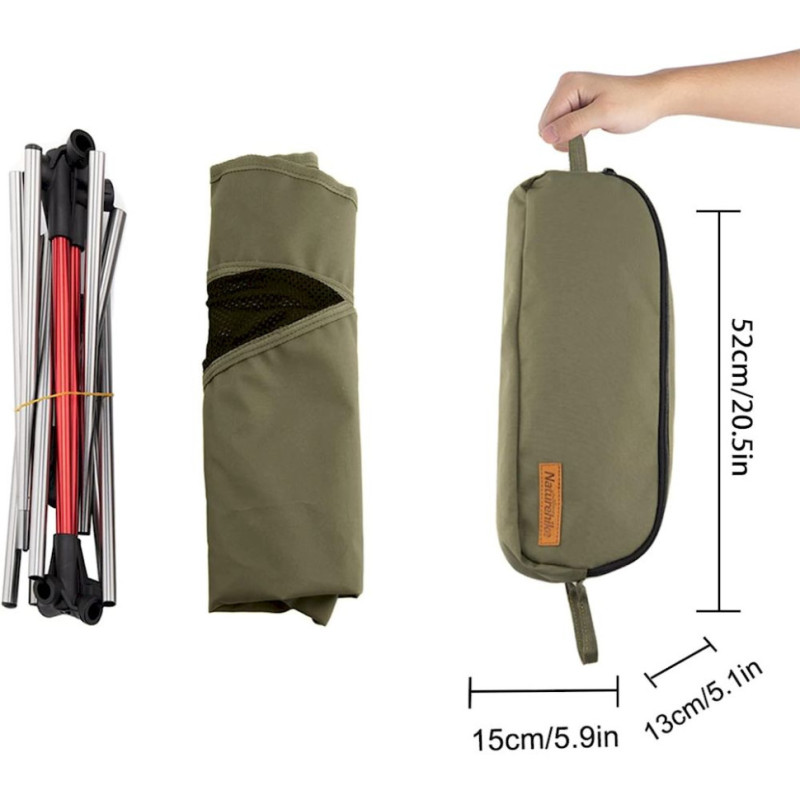 Крісло складане Naturehike NH20JJ036, темно-зелене