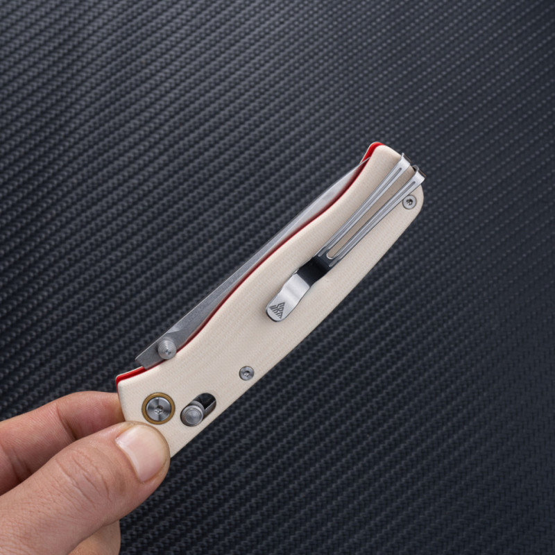 Ніж складаний SRM Medal 255L-GT2, білий