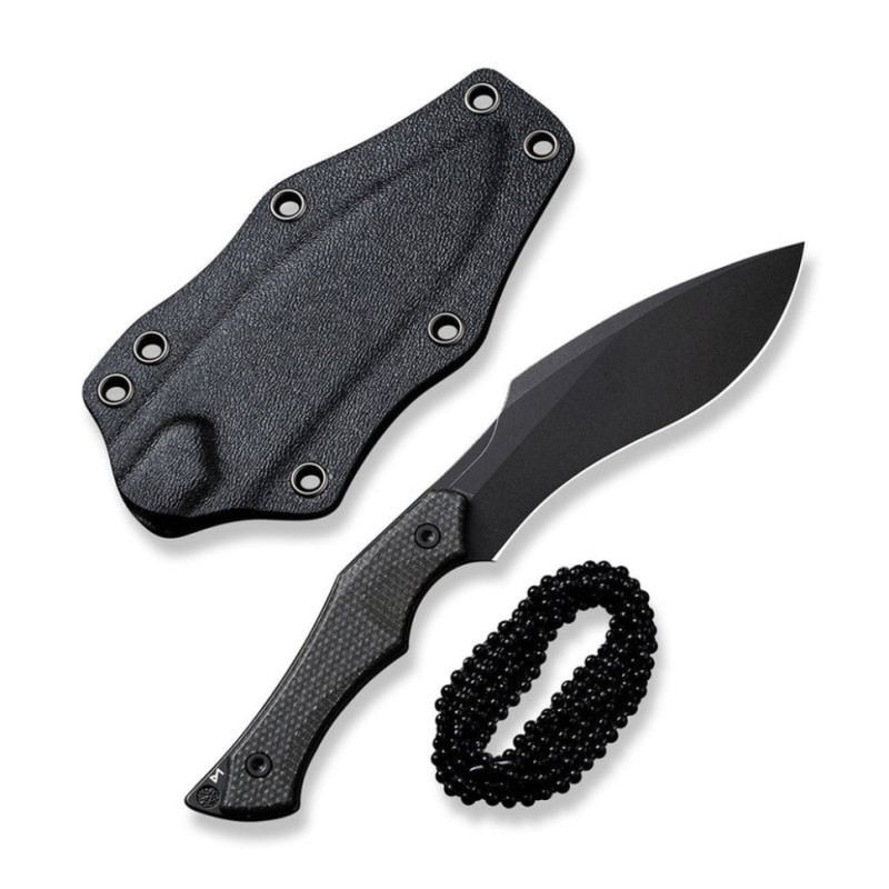 Ніж фіксований тактичний Civivi Vaquita II, (8.1 см) Nitro-V / Micarta чорний