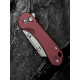 Ніж трапеція складаний кишеньковий Civivi Elementum Utility, (5.8 см) 6Cr13 / Aluminum червоний