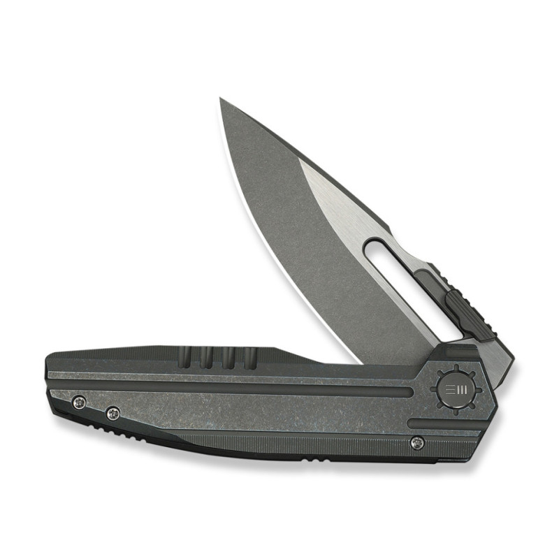 Ніж складаний туристичний Weknife Reveille (9.7 см) Bohler M390 / Titanium оливково-сірий
