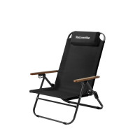 Крісло складане з регульованим нахилом Naturehike CNK2550JJ012, вуглецева сталь, чорний